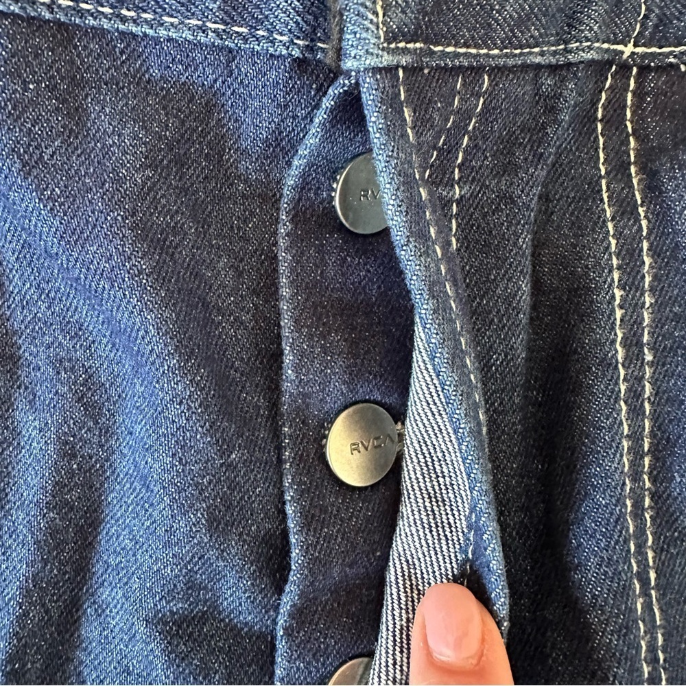 RVCA Denim Venice Shorts Dark Indigo XS - Picture 6 of 7